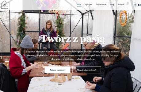 Szklarnia Sielska - Event Venue Website
